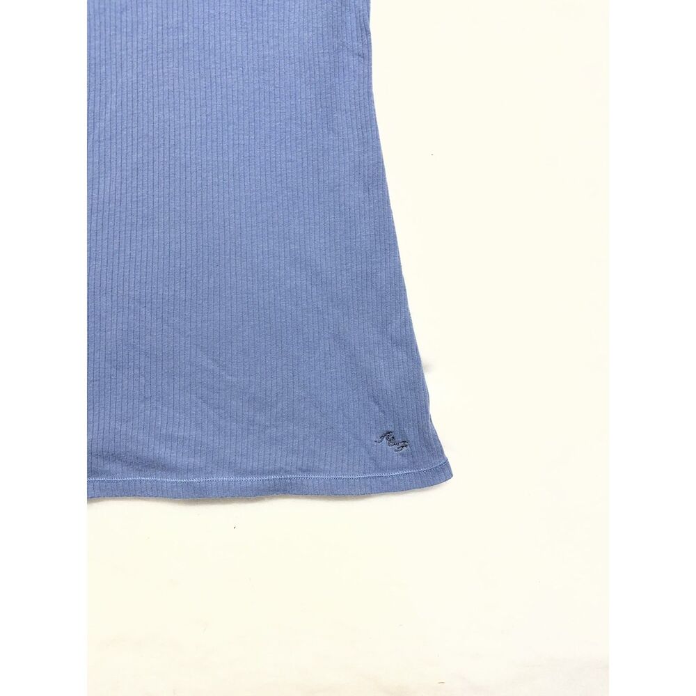 Vintage Abercrombie & Fitch Y2K ribbed tank top blue small layering tank top - Picture 3 of 9